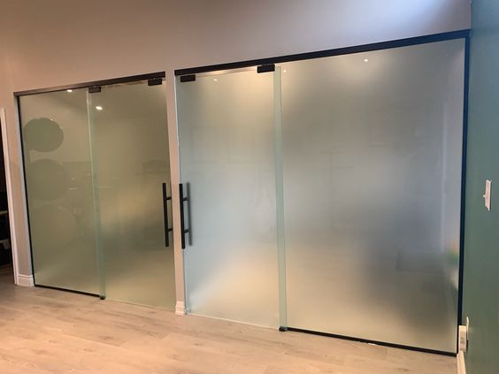 Glass doors