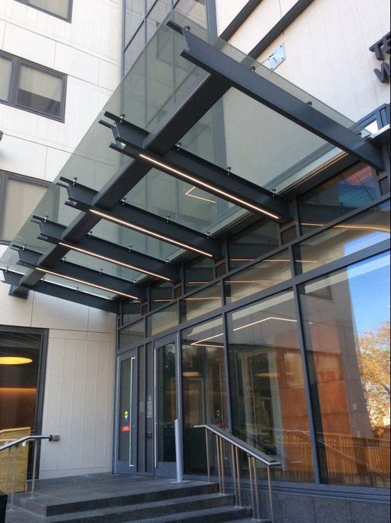 Glass Canopies with Cantilevers